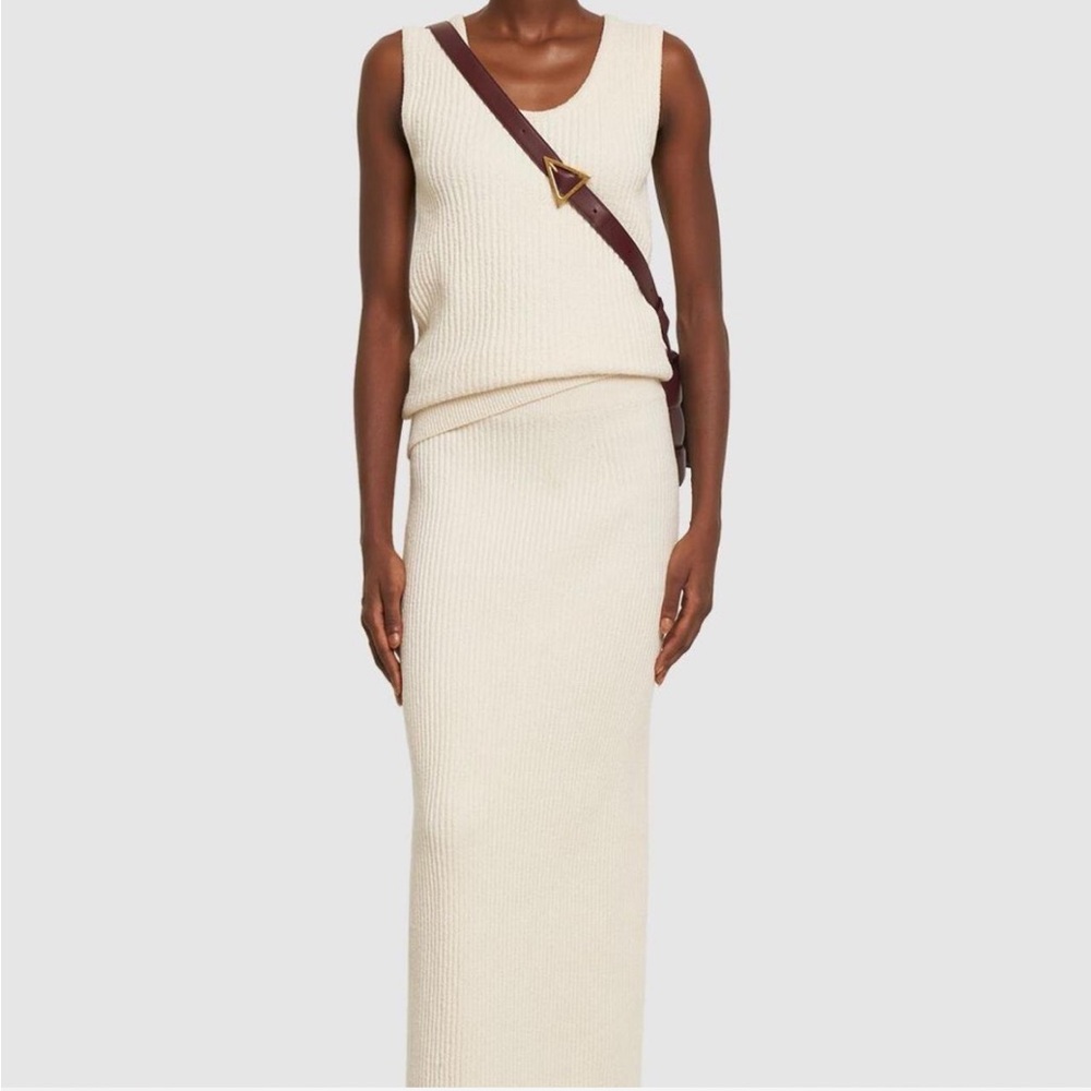 Toteme Cream Knit Skirt set